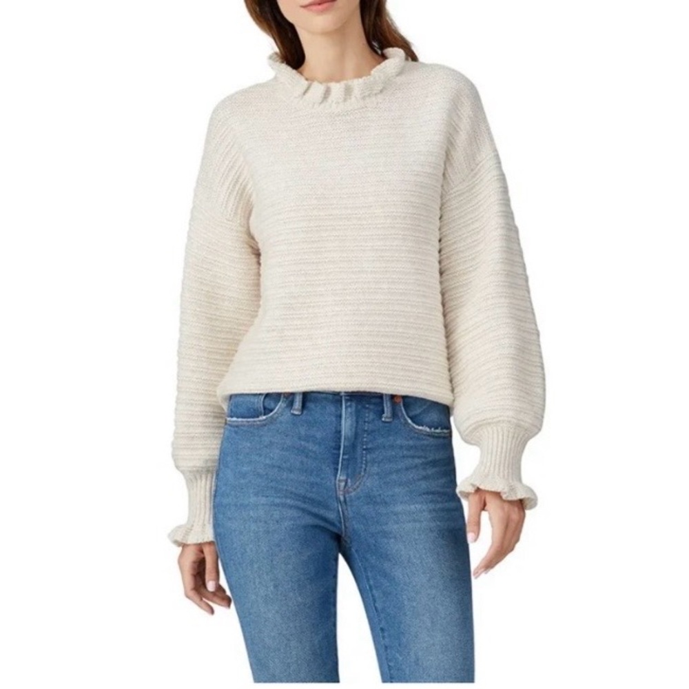Madewell Women's Cream Jumper/Sweater, XS in Like New Condition